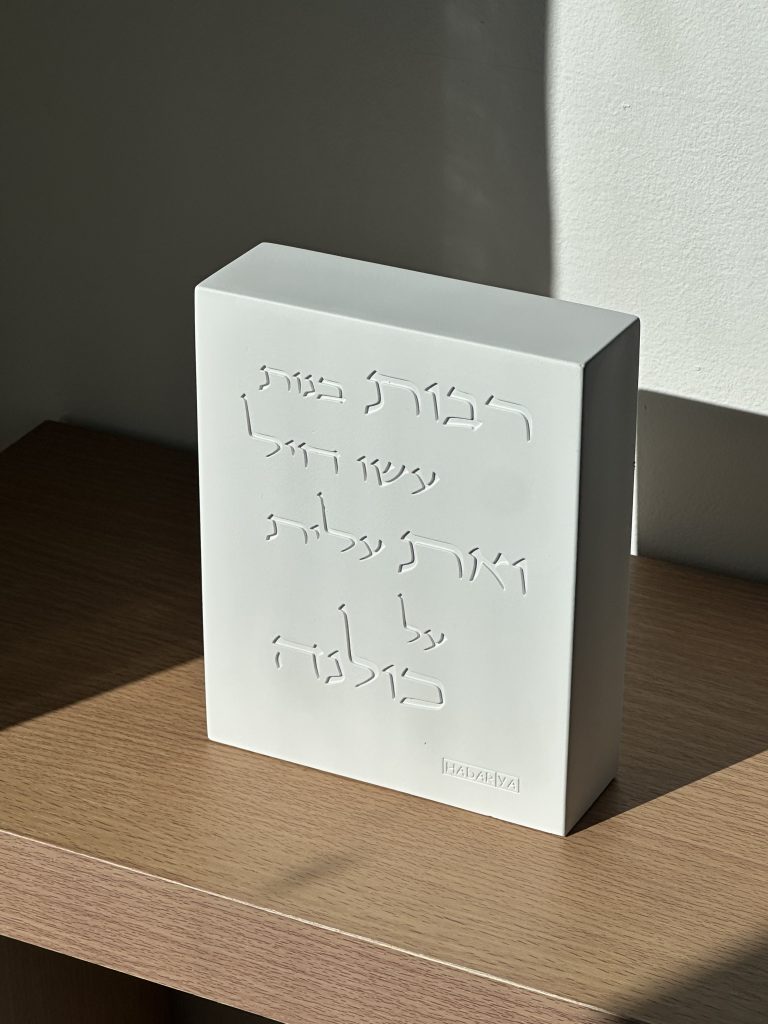 ברכת הדלקת נרות מבלוק בטון – יוקרה וקדושה | שלוה בארמונותיך